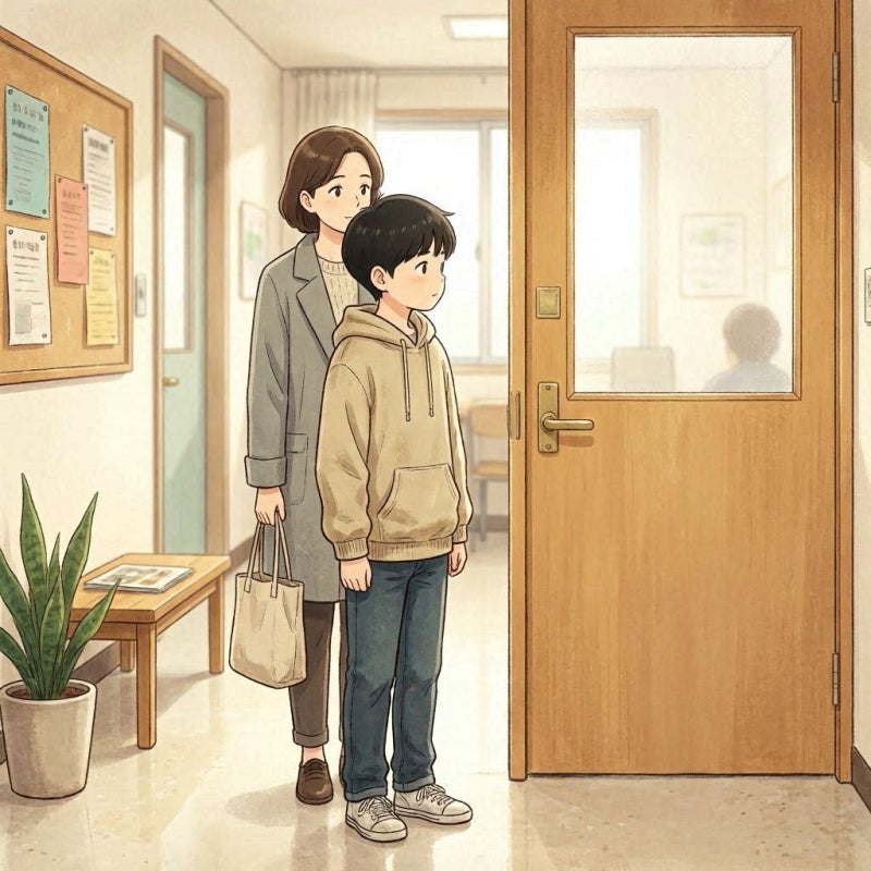 붙잡히고 싶어서 도망치는 아이