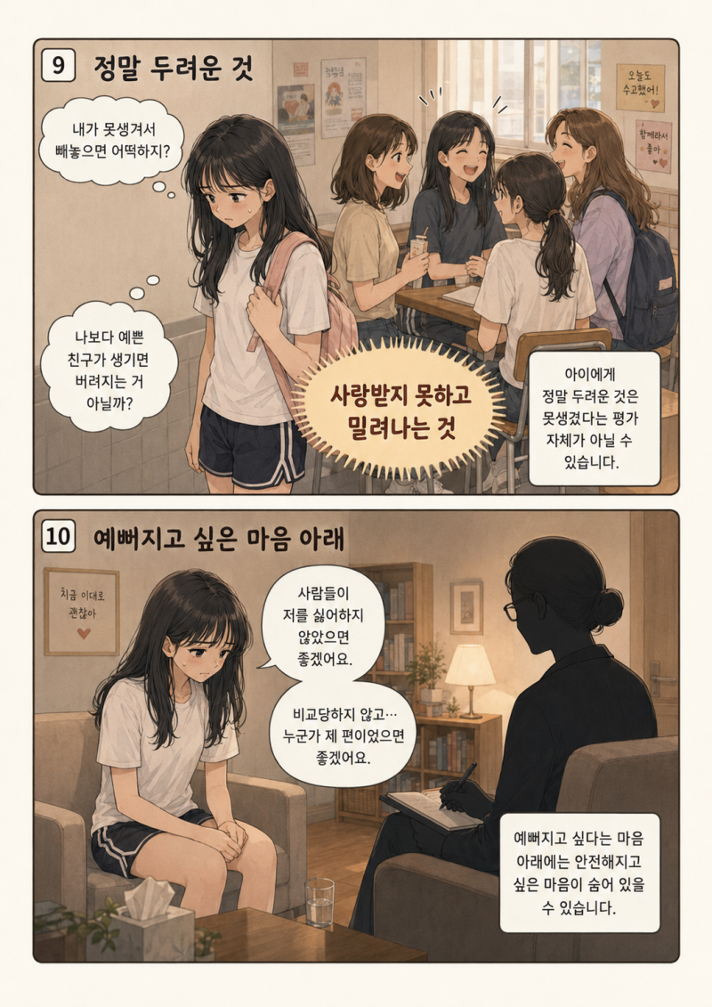 “예뻐져야 사랑받을 수 있나요?” 외모를 통해 안전해지려는 아이